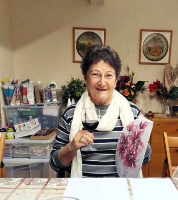 Maľovanie vínom a cviklovou šťavou